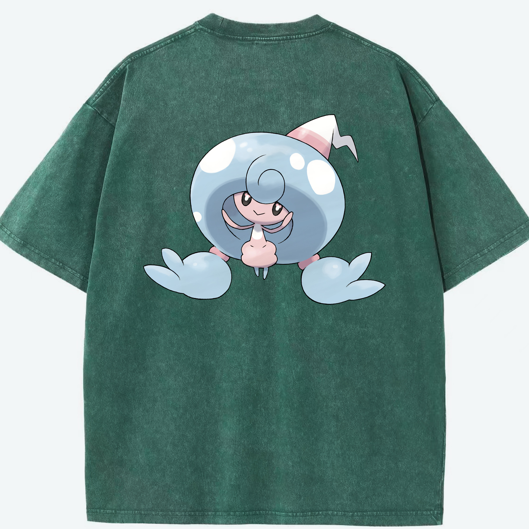 （画像用） ポケットモンスター Pokémon 綿100% ヴィンテージ風 半袖Tシャツ（背面プリント）